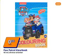 Action Paw Patrol kleurboek aanbieding