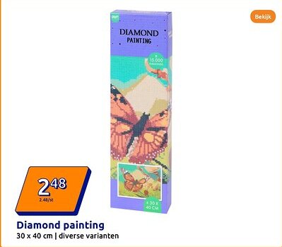 Action Diamond painting aanbieding