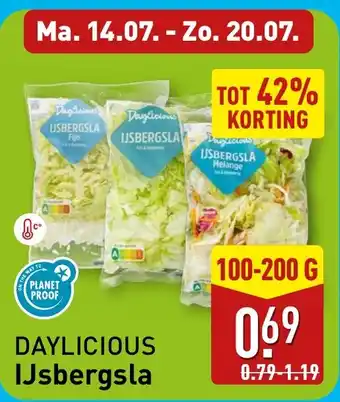 ALDI DAYLICIOUS IJsbergsla aanbieding
