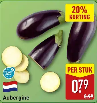 ALDI Aubergine aanbieding