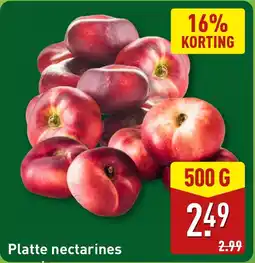 ALDI Platte nectarines aanbieding