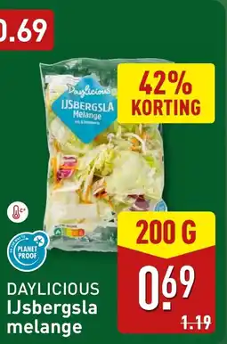 ALDI DAYLICIOUS IJsbergsla melange aanbieding