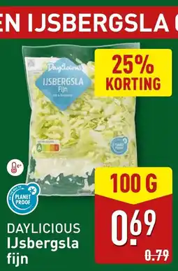 ALDI DAYLICIOUS IJsbergsla fijn aanbieding