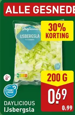 ALDI DAYLICIOUS IJsbergsla fijn aanbieding