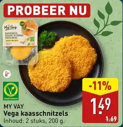 ALDI Vega kaasschnitzels aanbieding