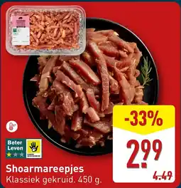 ALDI Shoarmareepjes aanbieding