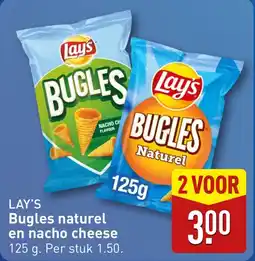 ALDI Bugles naturel en nacho cheese aanbieding