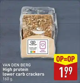 ALDI High protein lower carb crackers aanbieding