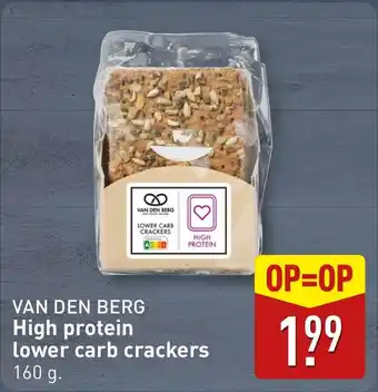 ALDI High protein lower carb crackers aanbieding