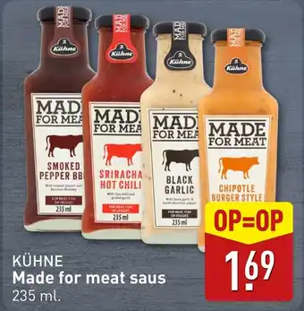 ALDI Made for meat saus aanbieding
