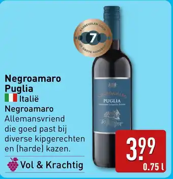 ALDI Negroamaro Puglia aanbieding