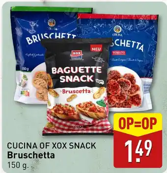ALDI Cucina of xox snack bruschetta aanbieding