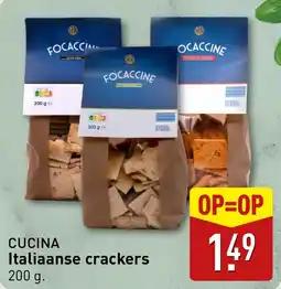 ALDI Italiaanse crackers aanbieding