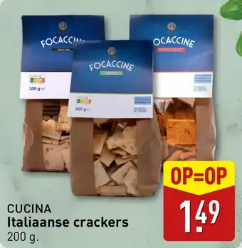 ALDI Italiaanse crackers aanbieding