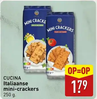 ALDI Cucina italiaanse mini crackers aanbieding