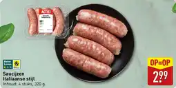 ALDI Saucijzen Italiaanse stijl aanbieding