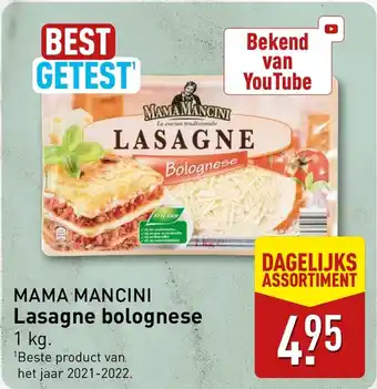 ALDI Mama mancini lasagne bolognese aanbieding