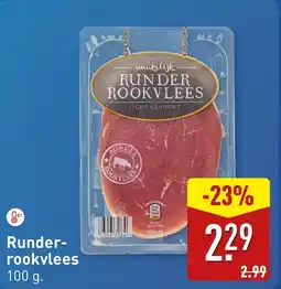 ALDI Runder rookvlees aanbieding
