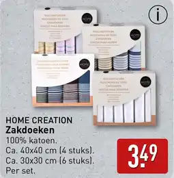 ALDI Home creation zakdoeken aanbieding