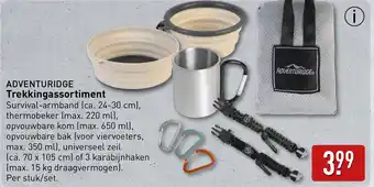 ALDI ADVENTURIDGE Trekkingassortiment aanbieding