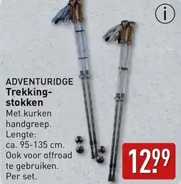 ALDI Adventuridge trekking stokken aanbieding