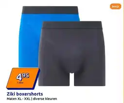 Action Ziki boxershorts aanbieding