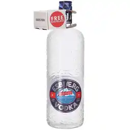 Dirck 3 Esbjaerg Vodka met shotglas 100 cl aanbieding