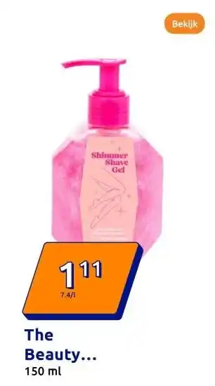 Action The Beauty Dept. glitter scheergel aanbieding