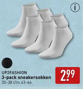 ALDI Up2fashion 3-pack sneakersokken aanbieding
