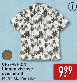 ALDI Up2fashion Linnen viscose overhemd aanbieding
