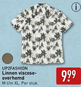 ALDI Up2fashion Linnen viscose overhemd aanbieding