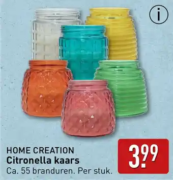 ALDI Home creation citronella kaars aanbieding