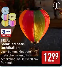 ALDI BELAVI Solar led hete- luchtballon aanbieding