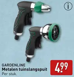 ALDI Gardenline Metalen tuinslangspuit aanbieding