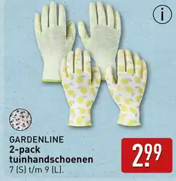 ALDI Gardenline 2 pack tuinhandschoenen aanbieding