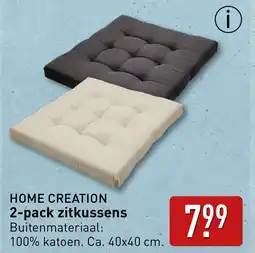 ALDI HOME CREATION 2 pack zitkussens aanbieding