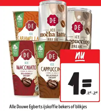 Jumbo Alle Douwe Egberts ijskoffie bekers of blikjes aanbieding