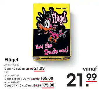 Sligro Flügel aanbieding