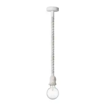 Praxis Home Sweet Home hanglamp Leonardo wit touw E27 aanbieding