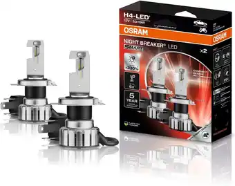 Amazon Kit 2 NIGHT BREAKER LED SMART H4 bulbs - RECOM Osram 64193DWNBSM-2HB aanbieding