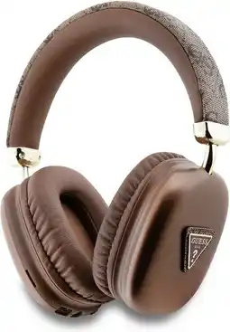 Bol.com Guess 4G Triangle Bluetooth Stereo Over-Ear Koptelefoon - Bruin aanbieding
