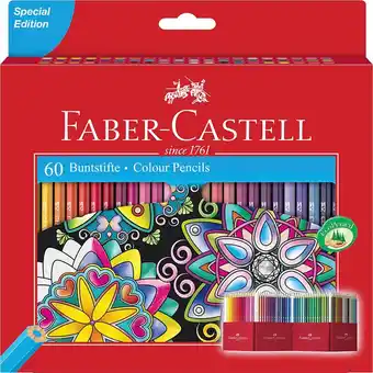 Amazon Faber-Castell 111260 Castle Kleurpotloden, 60 Stuks, in Kartonnen Etui aanbieding