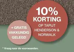 Roobol OP TAPIJT HENDERSON & NORWALK aanbieding