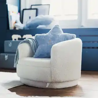 Action Kinderstoel Bouclé - wit aanbieding
