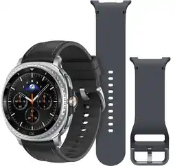 Coolblue Samsung Galaxy Watch 8 Classic Zwart 46mm + Samsung Siliconen Sport Bandje Donkergrijs S/M aanbieding