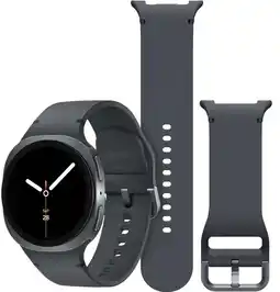 Coolblue Samsung Galaxy Watch 8 Donkergrijs 40mm + Samsung Siliconen Sport Bandje Donkergrijs M/L aanbieding