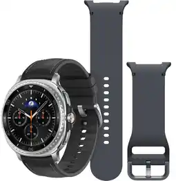 Coolblue Samsung Galaxy Watch 8 Classic Zwart 46mm + Samsung Siliconen Sport Bandje Donkergrijs M/L aanbieding