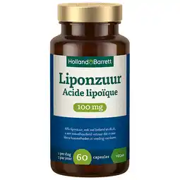 Holland & Barrett Holland & Barrett Alfa Liponzuur 100mg - 60 capsules aanbieding