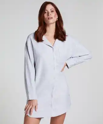 Hunkemoller Hunkemöller Nachthemd Flanel Grijs aanbieding