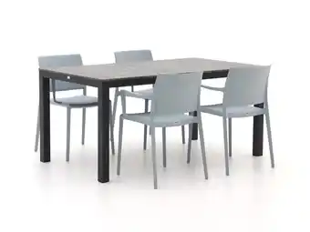 Kees Smit Forza Sile/Fidenza 160cm dining tuinset 5-delig stapelbaar aanbieding